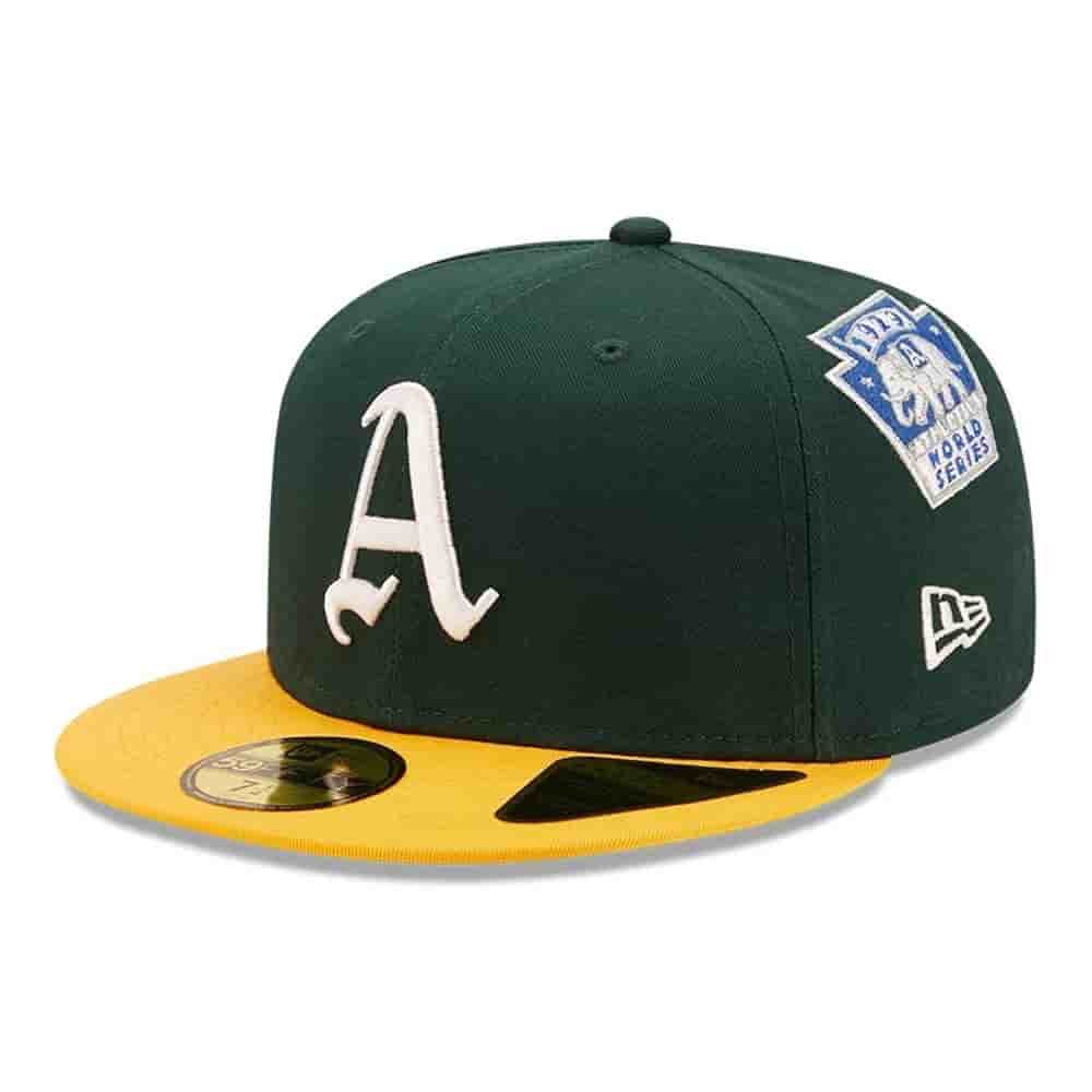 

Кепки New Era, New Era 59FIFTY OAKLAND ATHLETICS COOPERSTOWN PATCH Бейсболка Зеленый/Желтый 7 1/2