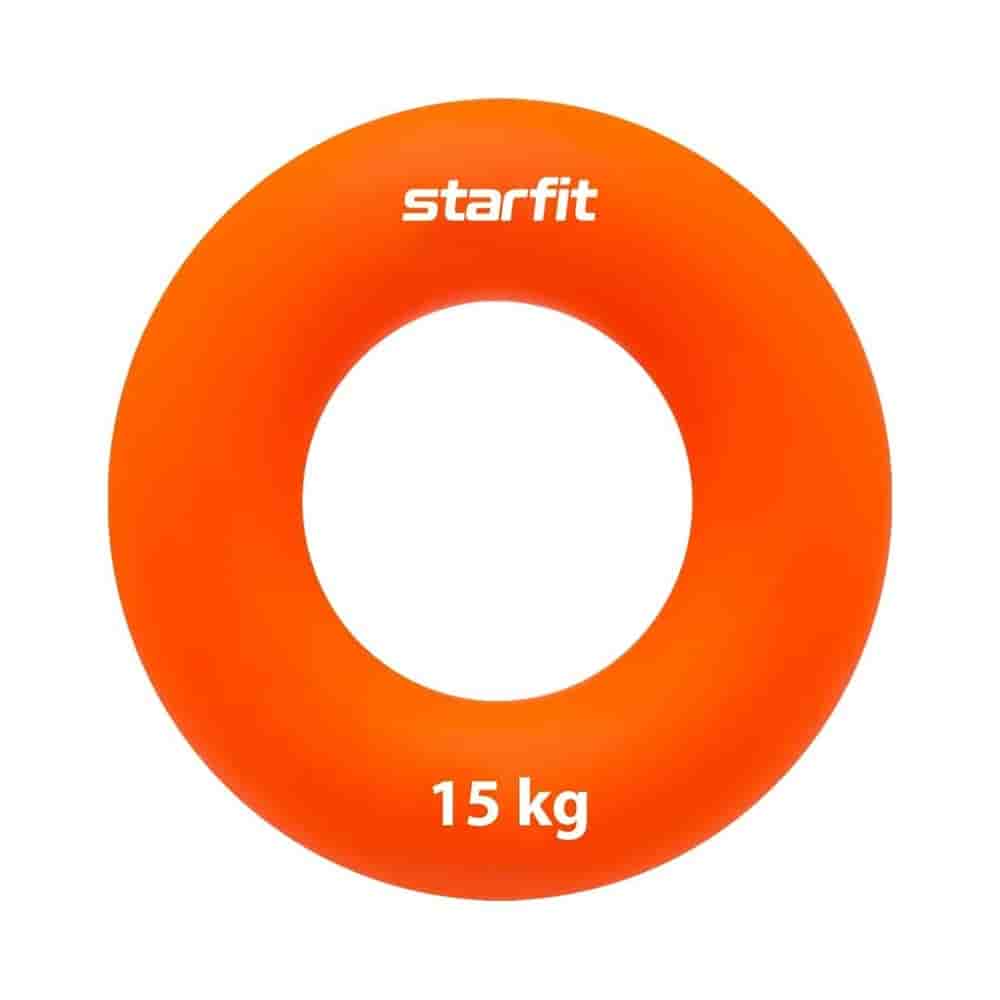 

Для фитнеса Starfit, Starfit ES-403 Эспандер кистевой Кольцо диаметр 7см силикогель 15кг Оранжевый