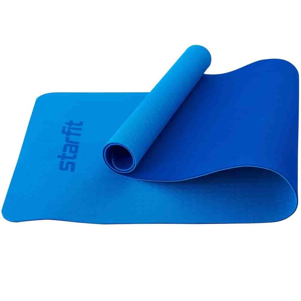 

Коврик для фитнеса Starfit, Starfit FM-201 TPE 173X61X0,6 СМ Коврик для йоги Синий/Темно-синий