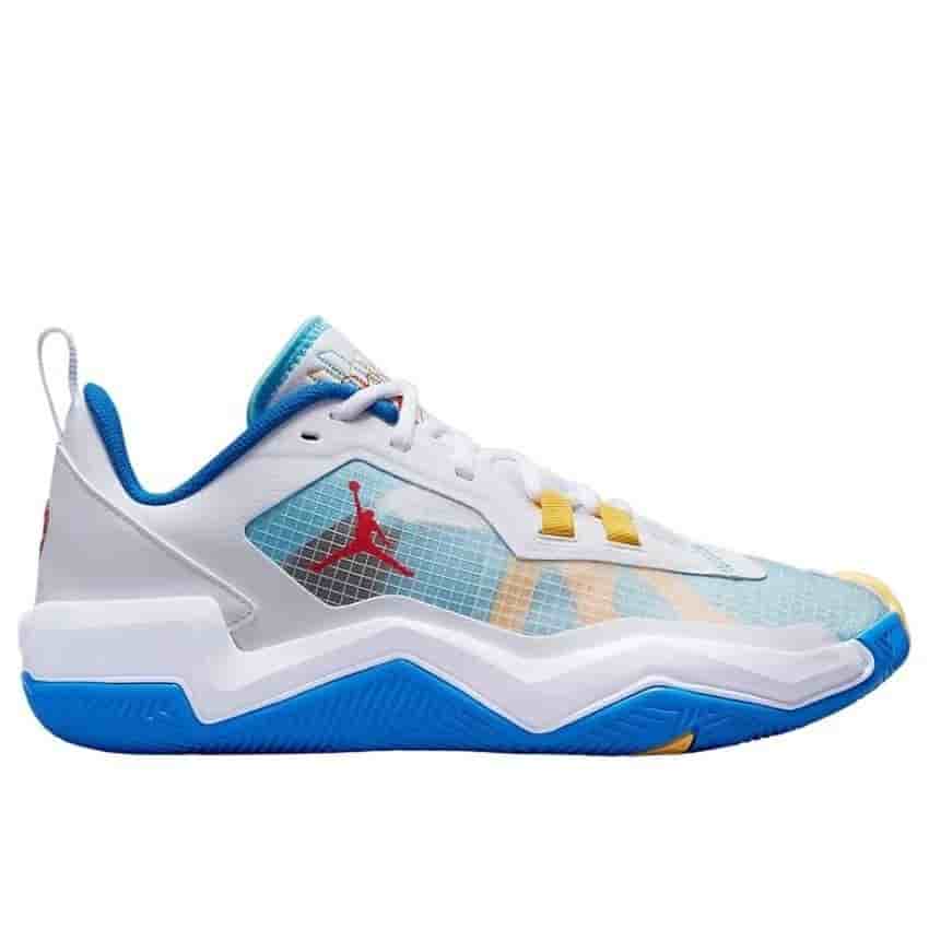 Jordan ONE TAKE 4 WHITE LAGOON PULSE Кроссовки баскетбольные Белый/Синий  купить в интернет-магазине экипировочного центра
