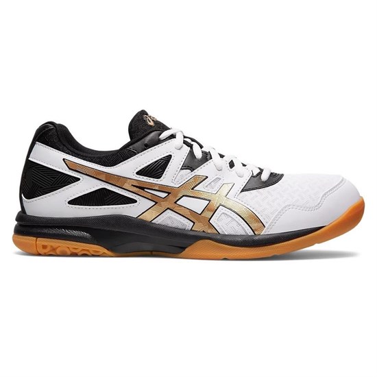 Asics GEL-TASK 2 Кроссовки волейбольные Белый/Черный/Золотой - фото 154395