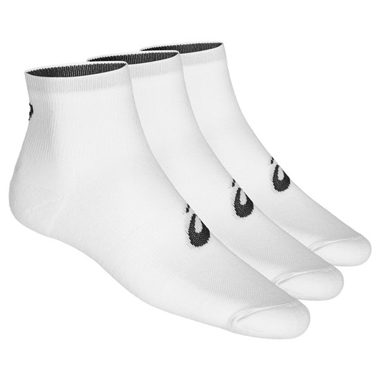 Asics 3PPK QUARTER Носки беговые низкие (3 пары) Белый/Серый - фото 158550