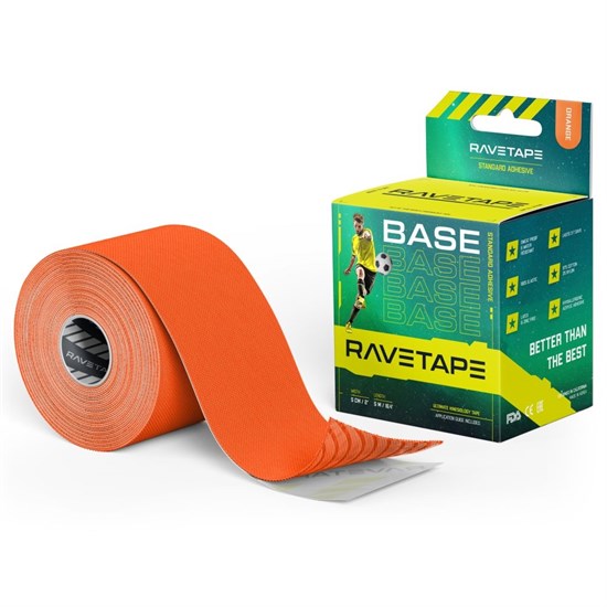 RaveTape BASE 5см×5м Кинезиотейп Оранжевый - фото 178570