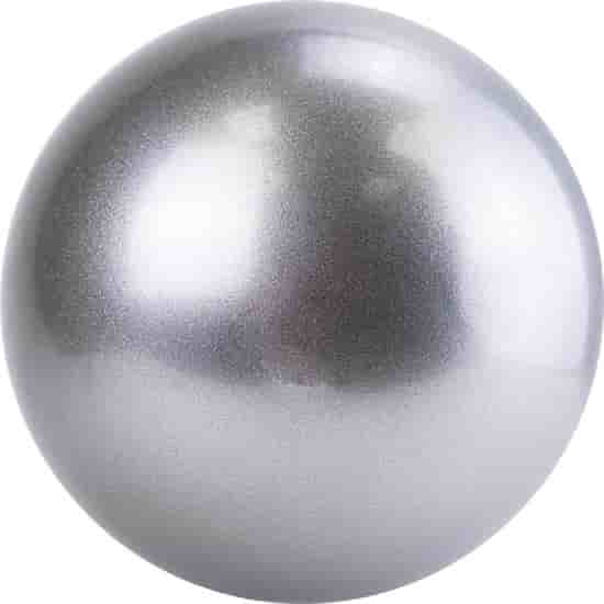 Rusbrand AG-19 Мяч для художественной гимнастики однотонный 19 см Серебристый - фото 180753