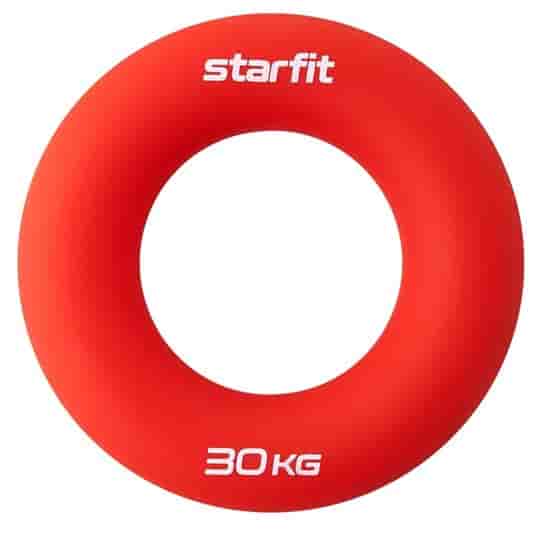 Starfit ES-404 Эспандер кистевой Кольцо диаметр 8,8см силикогель 30кг Красный - фото 185931