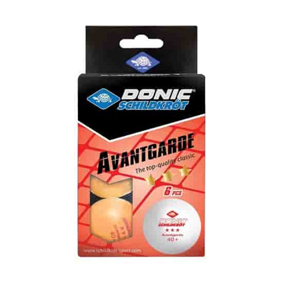 Donic AVANTGARDE 3*** Мячи для настольного тенниса (6 шт) Оранжевый - фото 194405