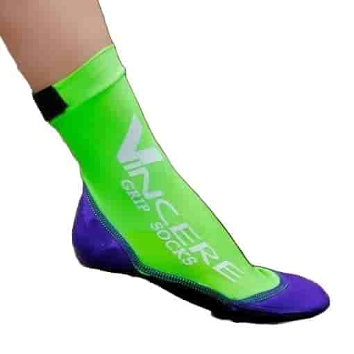 Vincere GRIP SOCKS LIME GREEN Носки для пляжного волейбола (Липкий лого ...