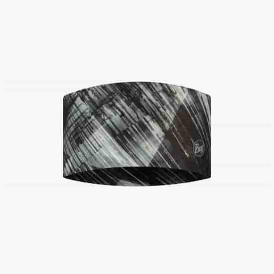 Buff COOLNET UV+ WIDE HEADBAND STAL GREY Повязка Черный/Серый - фото 210942