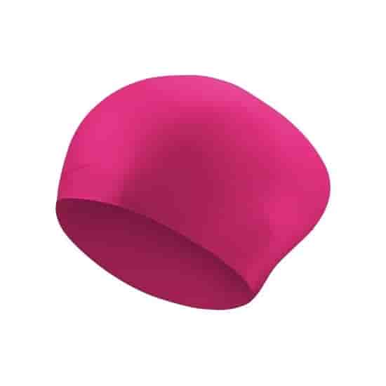 Nike LONG HAIR SILICONE Шапочка для плавания Розовый - фото 211734