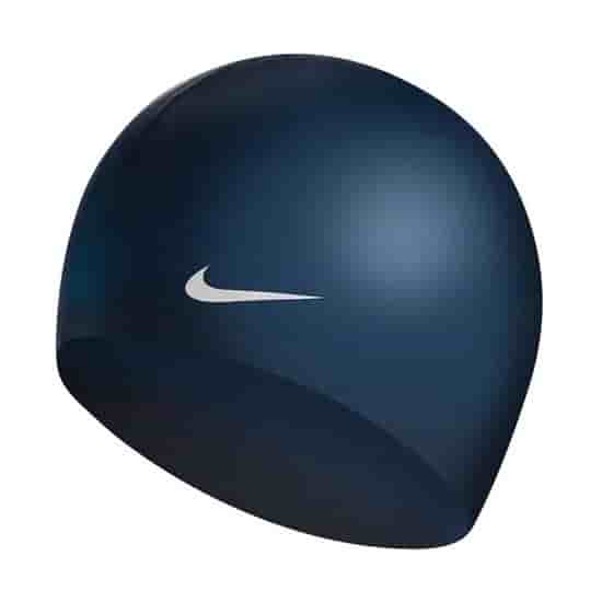 Nike SOLID SILICONE Шапочка для плавания Темно-синий - фото 211780