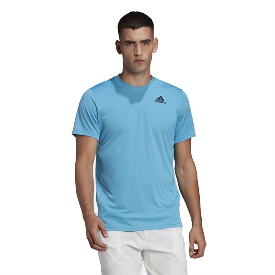 Adidas CLUB Футболка теннисная Голубой/Черный - фото 215136