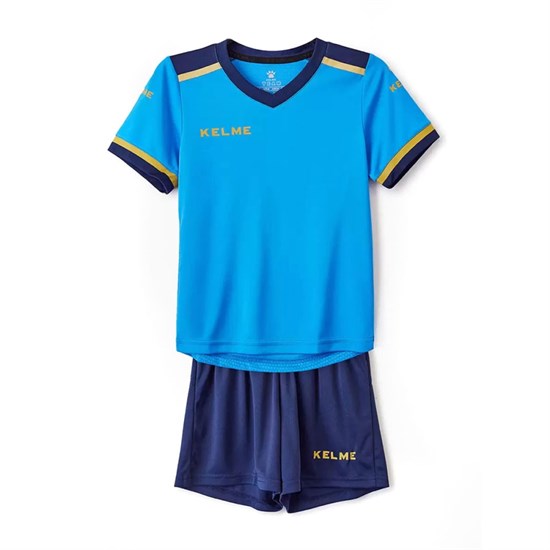Kelme SHORT SLEEVE FOOTBALL SET KID (3873001-996) Форма футбольная детская Синий/Темно-синий - фото 215982