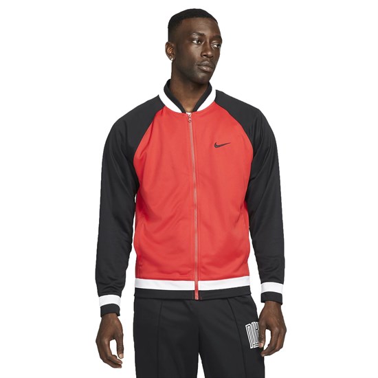 Nike DRI-FIT Куртка баскетбольная Черный/Красный/Белый - фото 216140