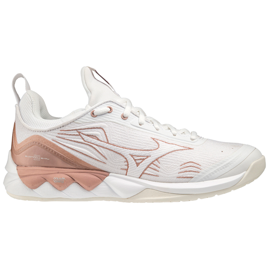 Mizuno WAVE LUMINOUS 2 (W) Кроссовки волейбольные женские Белый/Розовый - фото 216229