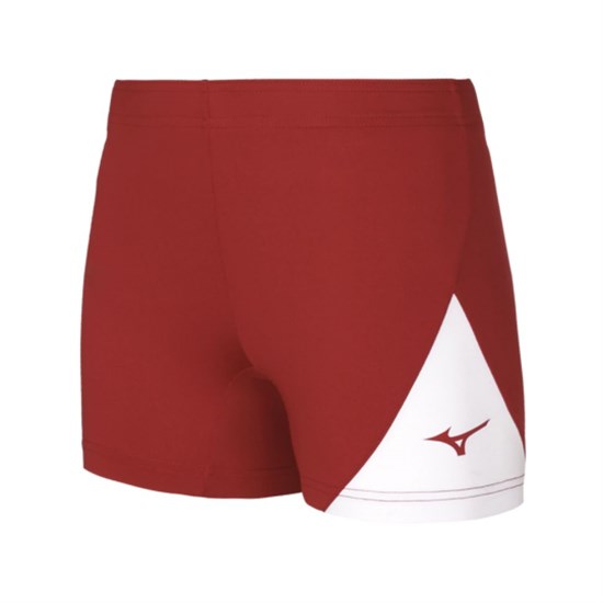 Mizuno MYOU TIGHT (W) Шорты волейбольные женские Красный/Белый - фото 216338