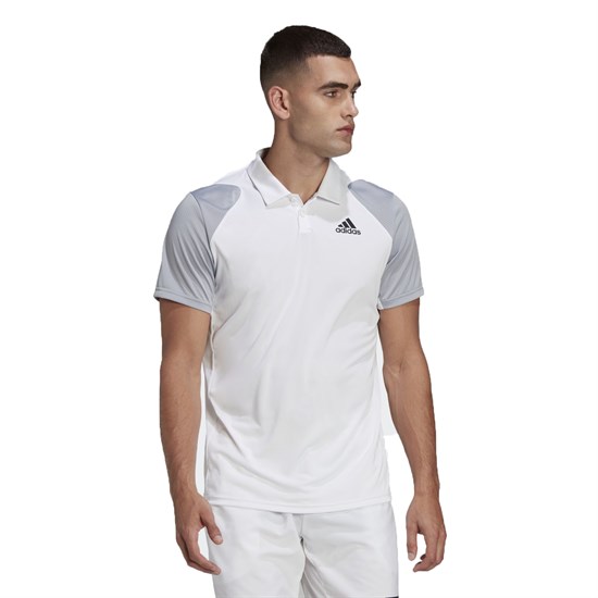 Adidas CLUB Поло теннисное Белый/Серый - фото 216914
