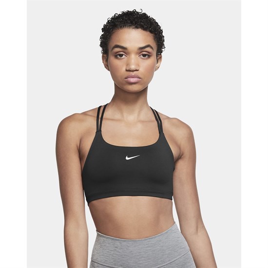 Nike DRI-FIT INDY Топ беговой женский Черный - фото 220508