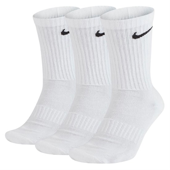 Nike EVERYDAY CUSHION CREW Носки беговые (3 пары) Белый/Черный - фото 227796