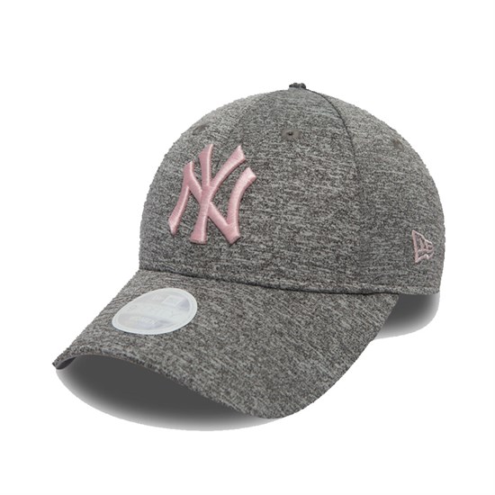 New Era 9FORTY NEW YORK YANKEES ESSENTIAL WOMENS Бейсболка женския Серый/Розовый - фото 232519