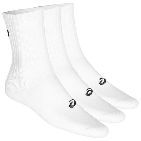 Asics 3PKK CREW SOCK Носки беговые высокие (3 пары) Белый/Серый - фото 232731
