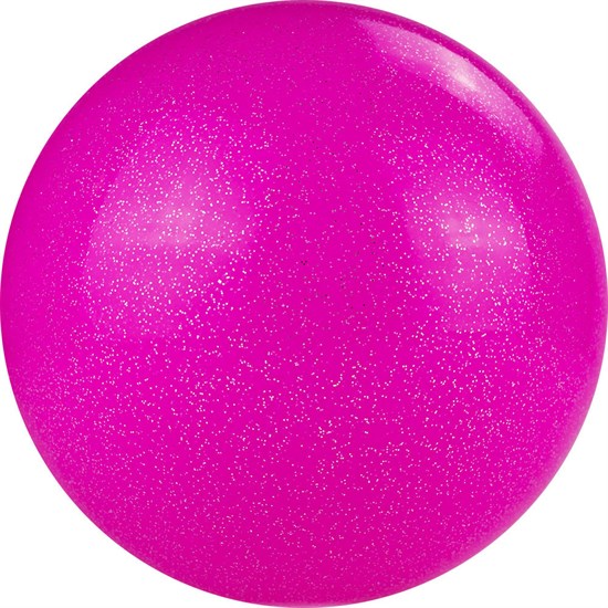 Torres AGP-19 Мяч для художественной гимнастики однотонный 19см Розовый с блестками - фото 236827