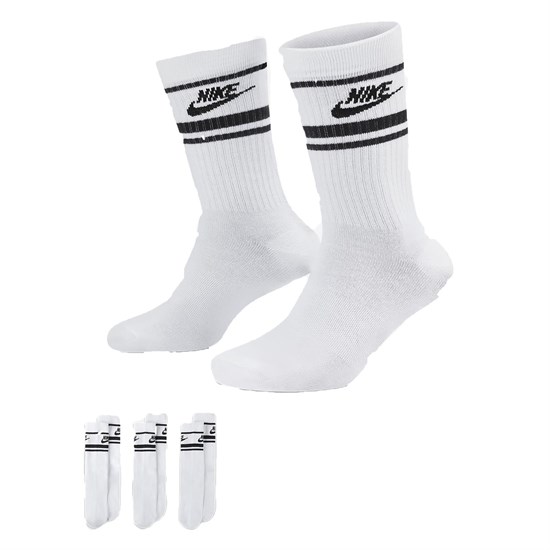 Nike SPORTSWEAR EVERYDAY ESSENTIAL Носки беговые (3 пары) Белый/Черный - фото 237191