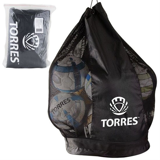 Torres SS11069 Сумка-баул для мячей Черный/Белый - фото 242359