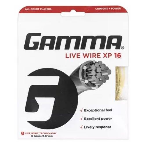 Gamma LIVE WIRE XP 16 Теннисная струна 12,2м Бежевый - фото 244177