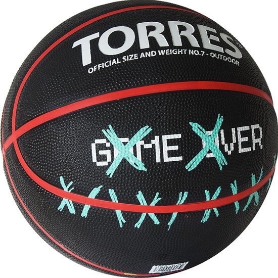 Torres GAME OVER (B02217) Мяч баскетбольный - фото 247026