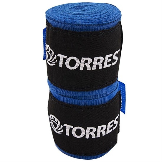 Torres PRL619016 Бинт боксерский 2,5м Синий/Черный - фото 247178