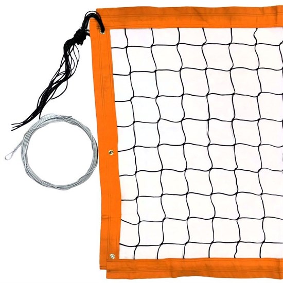 Rusbrand FS-PV-№16 Сетка для пляжного волейбола Черный/Оранжевый - фото 249153