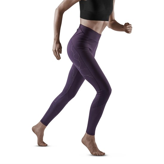 CEP REFLECTIVE TIGHTS (W) Компрессионные тайтсы для бега женские Фиолетовый - фото 250139