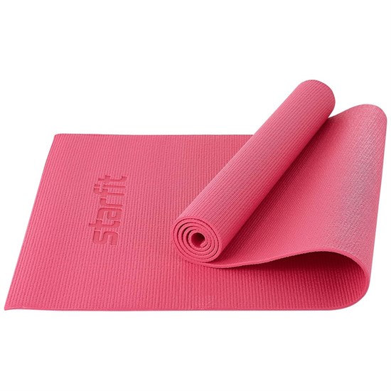 Starfit FM-101 PVC 183X61X0,6 СМ Коврик для йоги Розовый - фото 250315
