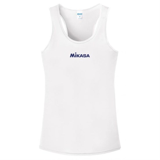Mikasa MT6029 Майка для пляжного волейбола женская Белый/Темно-синий - фото 250746