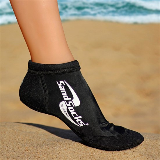 Vincere SPRITES SAND SOCKS BLACK Носки для пляжного волейбола Черный/Белый - фото 251291