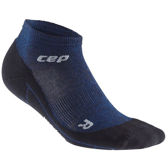 CEP MERINO LOW-CUT SOCKS (W) Компрессионные короткие носки с шерстью мериноса для занятий спортом женские Темно-синий - фото 251945