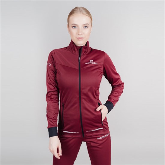 Nordski PRO (W) Куртка спортивная женская Красный/Черный - фото 252072