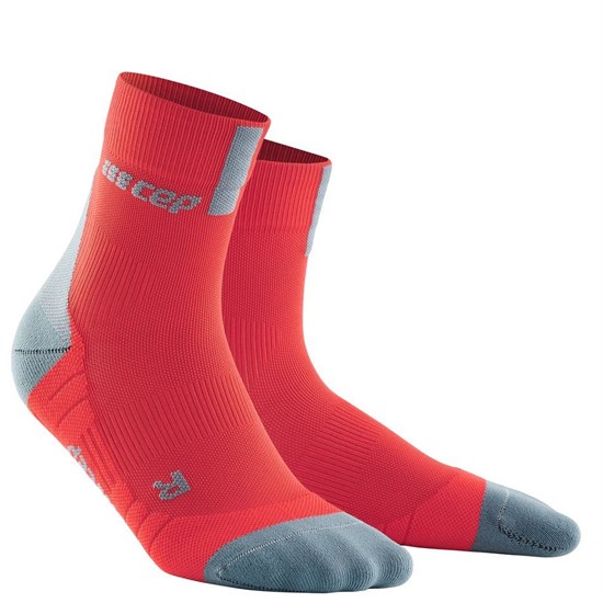 CEP COMPRESSION SHORTS SOCKS 3.0 Компрессионные носки Красный/Серый - фото 252600