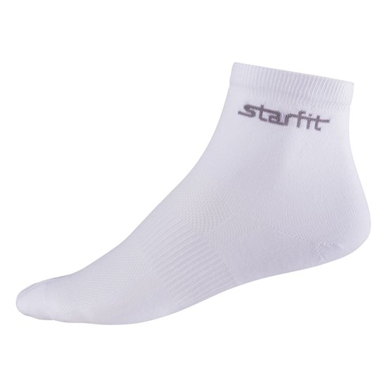 Starfit SW-204 Носки беговые средние (2 пары) Белый/Серый - фото 252745
