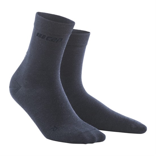 CEP ALLDAY MERINO MID CUT SOCKS (W) Компрессионные носки с шерстью мериноса для восстановления женские Темно-синий - фото 252897