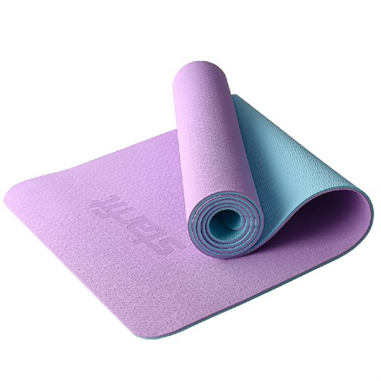 Starfit FM-201 TPE 183X61X0,6 СМ Коврик для йоги и фитнеса Фиолетовый пастель/Синий пастель - фото 255344