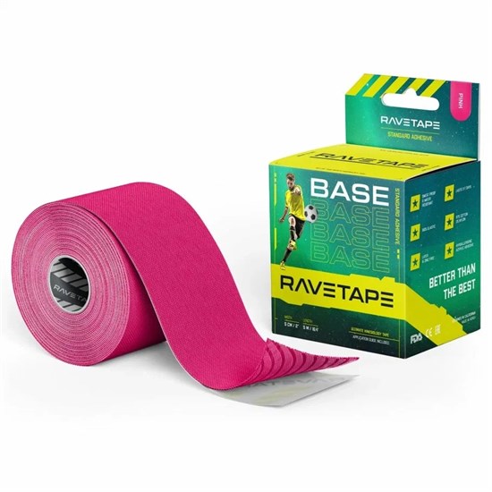 RaveTape BASE 5см×5м Кинезиотейп Розовый - фото 257234