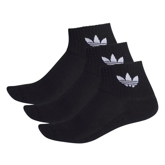 Adidas MID-CUT ANKLE SOCKS 3P Носки высокие Черный/Белый - фото 257780
