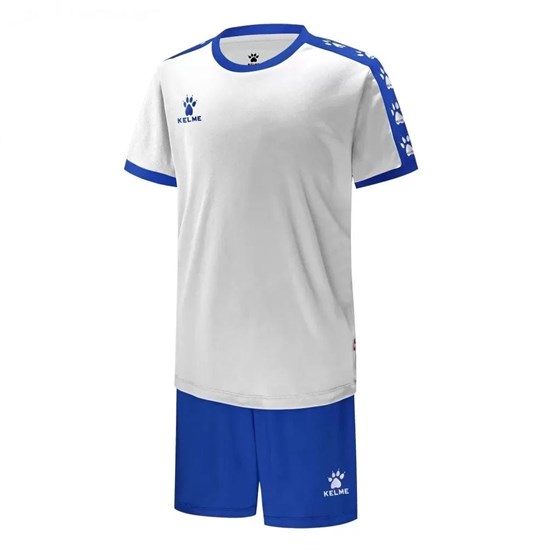 Kelme SHORT SLEEVE FOOTBALL SET KID (3883033-104) Форма футбольная детская Белый/Синий - фото 260415