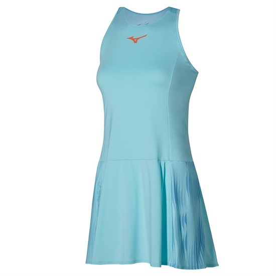 Mizuno PRINTED DRESS (W) Платье теннисное женское Голубой - фото 261807