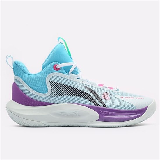 Li-Ning SONIC XI TEAM Кроссовки баскетбольные Голубой/Фиолетовый - фото 263067