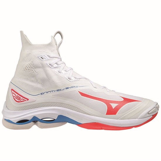 Mizuno WAVE LIGHTNING NEO Кроссовки волейбольные Белый/Розовый/Синий - фото 263163