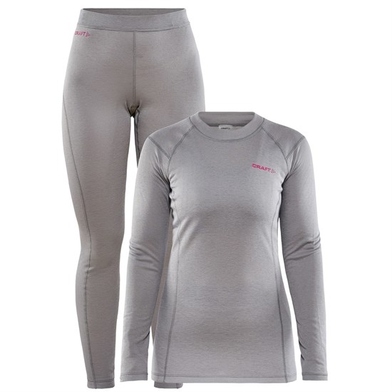 Craft CORE WARM BASELAYER SET (W) Комплект термобелья женский Серый - фото 263445