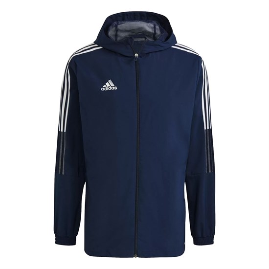 Adidas TIRO 21 Куртка ветрозащитная Темно-синий/Белый - фото 264062