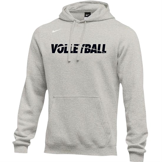 Nike MEN'S VOLLEYBALL CLUB FLEECE HOODIE Толстовка с капюшоном Серый/Черный - фото 264226